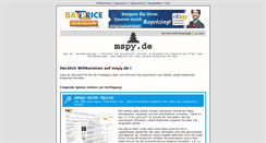 Desktop Screenshot of mspy.de
